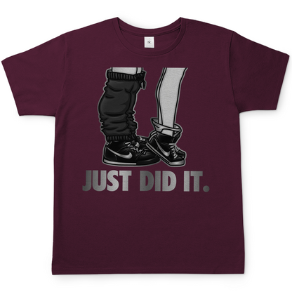 JUST DID IT - Herren T-Shirt Burgundy