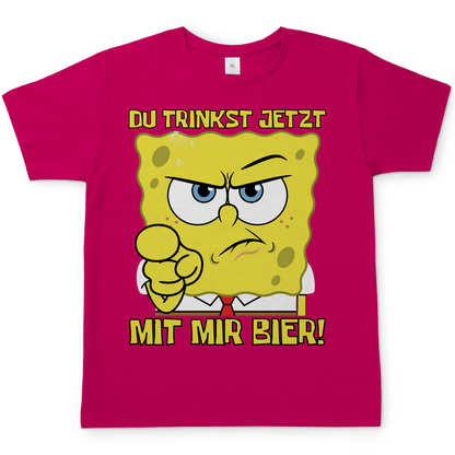 Du trinkst jetzt mit mir Bier - Herren T-Shirt Sorbet