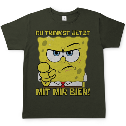 Du trinkst jetzt mit mir Bier - Herren T-Shirt Urban Khaki