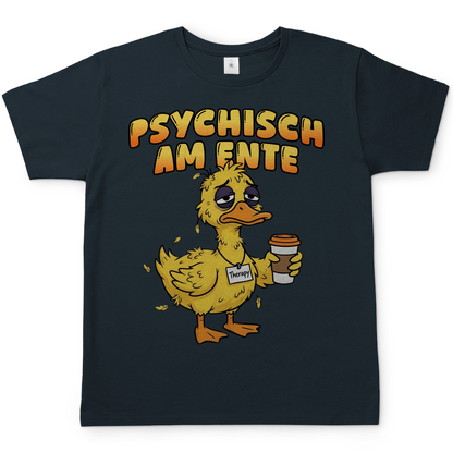 Psychisch am Ente - Herren T-Shirt Dark Grey Solid