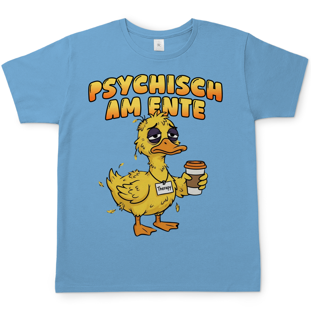 Psychisch am Ente - Herren T-Shirt Sky Blue