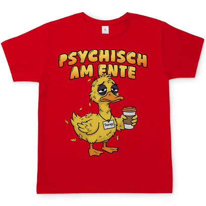 Psychisch am Ente - Herren T-Shirt Red