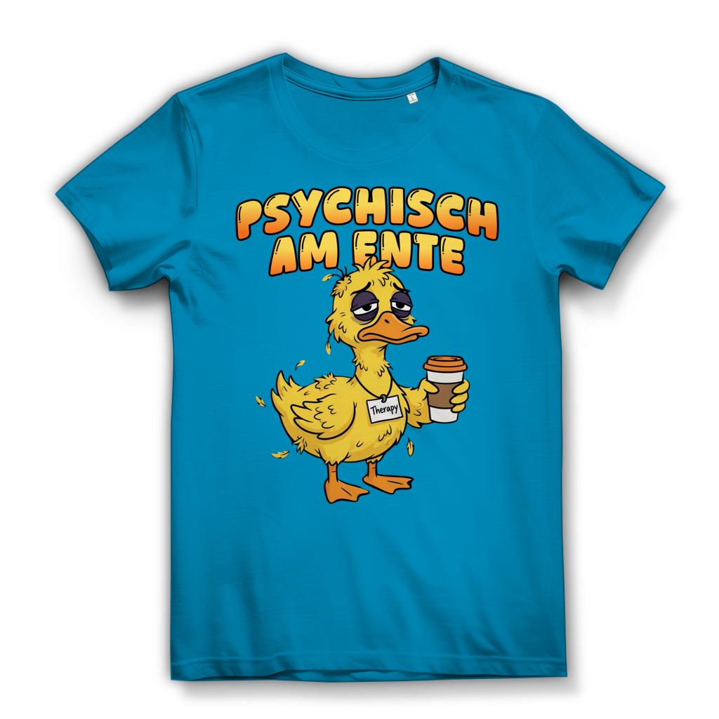 Psychisch am Ente - Damen Premium Bio T-Shirt Atoll