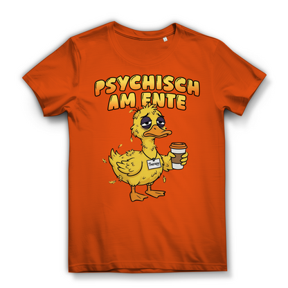 Psychisch am Ente - Damen Premium Bio T-Shirt Orange