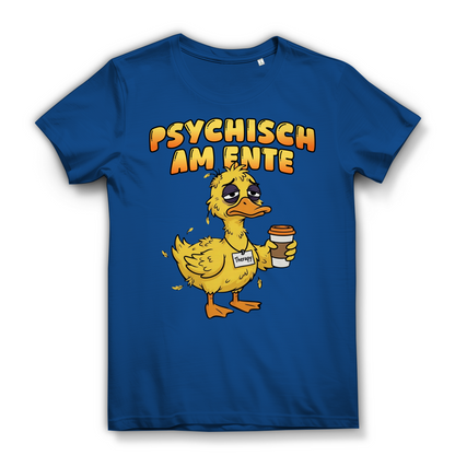 Psychisch am Ente - Damen Premium Bio T-Shirt Royal Blue