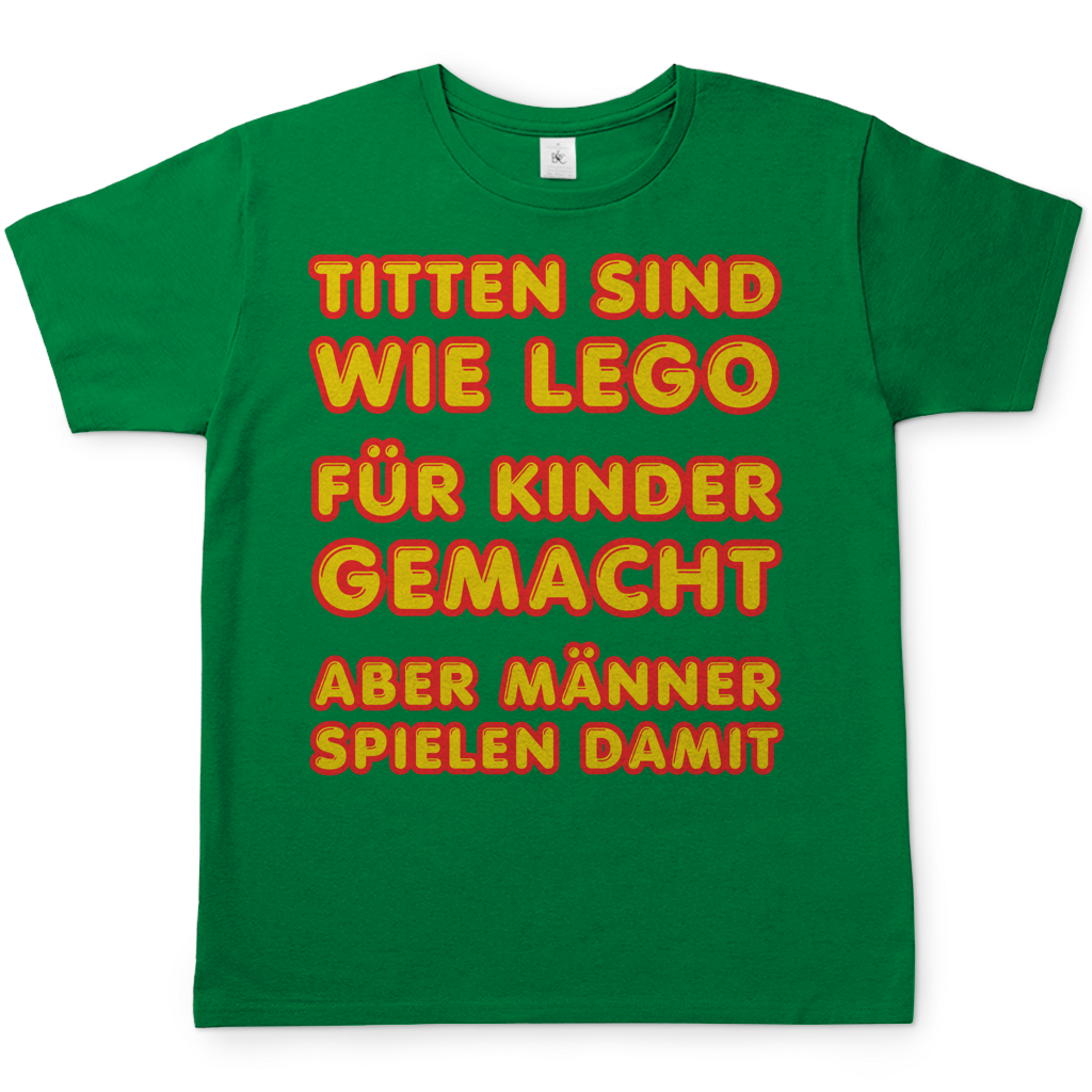 Titten sind wie Lego - Herren T-Shirt Kelly Green