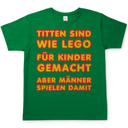 Titten sind wie Lego - Herren T-Shirt Kelly Green
