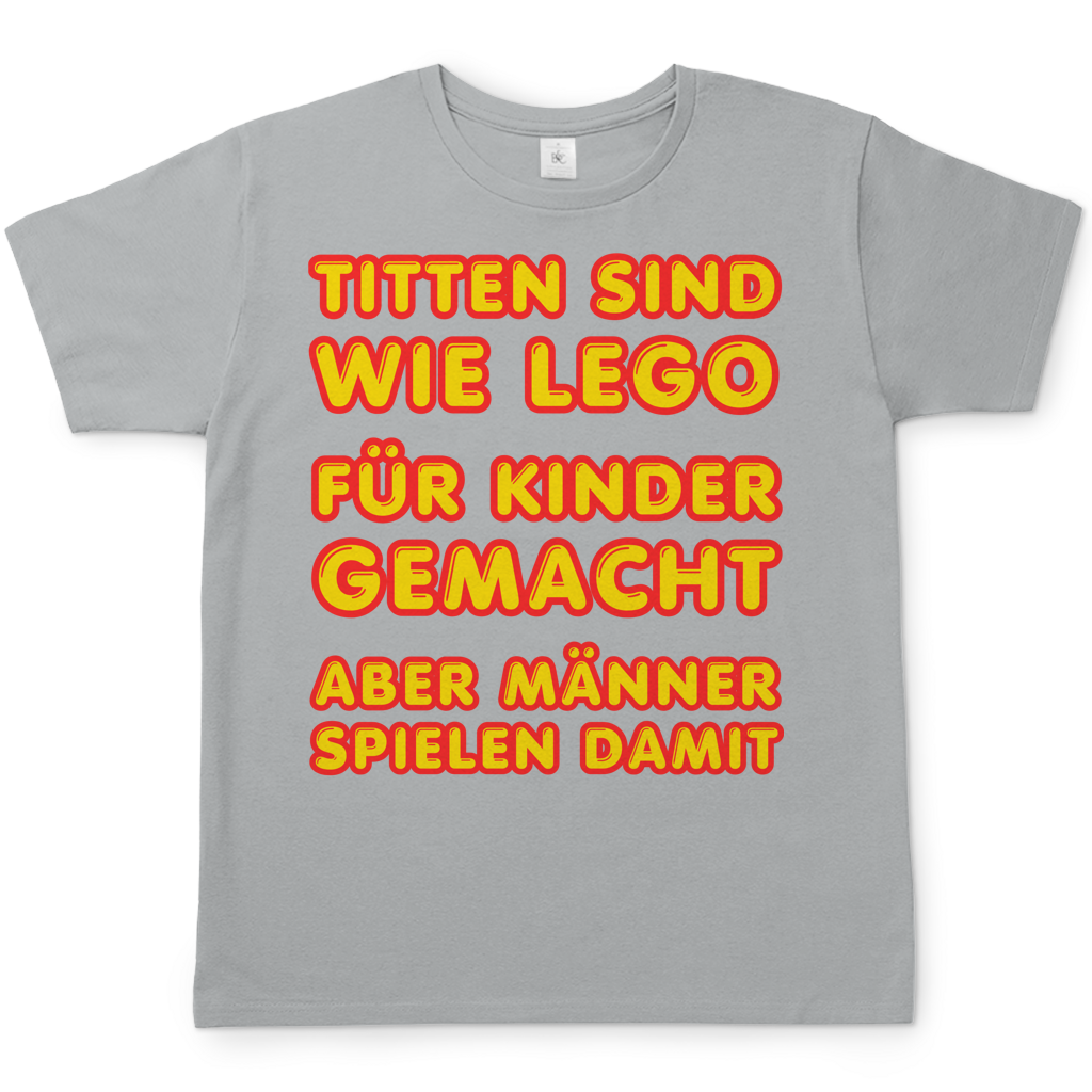 Titten sind wie Lego - Herren T-Shirt Pacific Grey