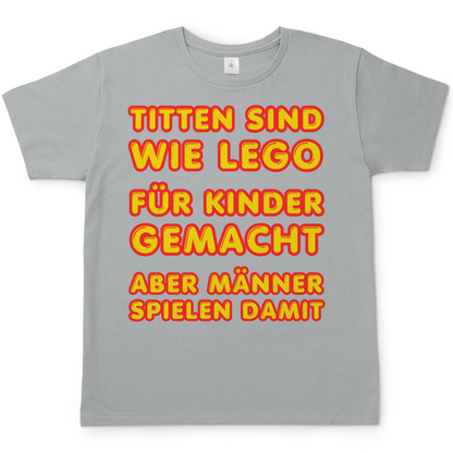 Titten sind wie Lego - Herren T-Shirt Pacific Grey