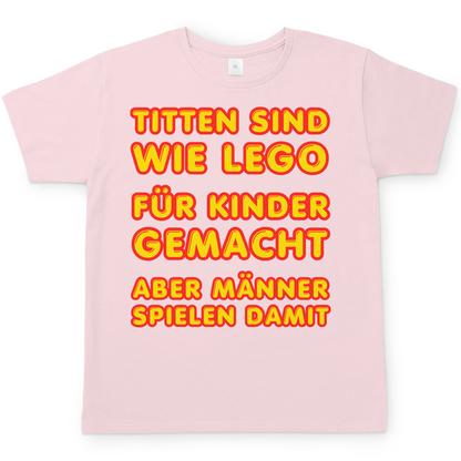 Titten sind wie Lego - Herren T-Shirt Orchid Pink