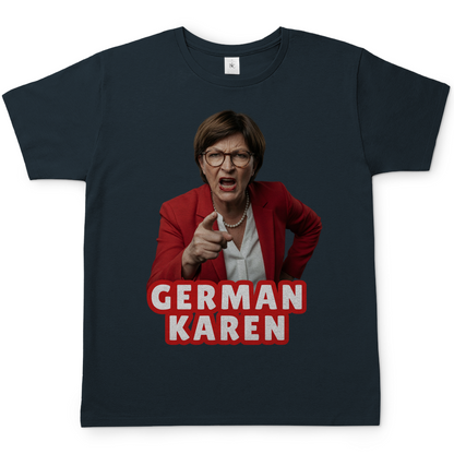 German Karen Esken - Herren T-Shirt Dark Grey Solid