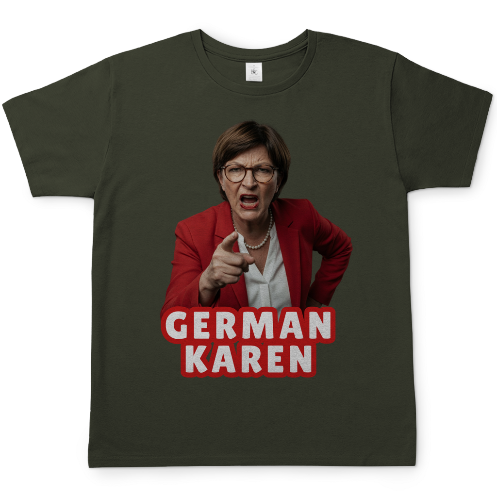 German Karen Esken - Herren T-Shirt Urban Khaki