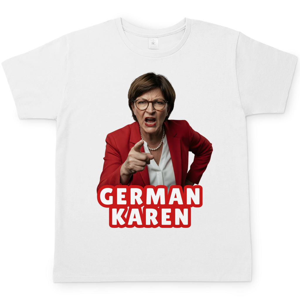 German Karen Esken - Herren T-Shirt White