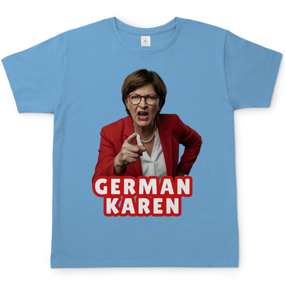 German Karen Esken - Herren T-Shirt Sky Blue