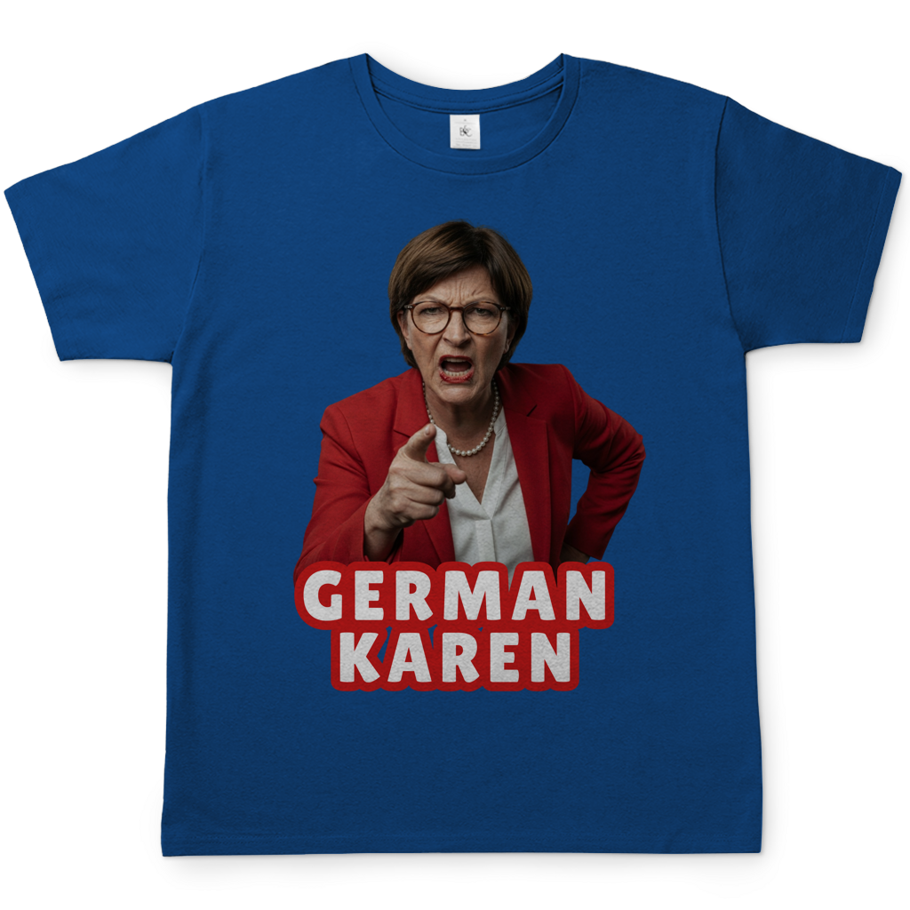 German Karen Esken - Herren T-Shirt Royal Blue