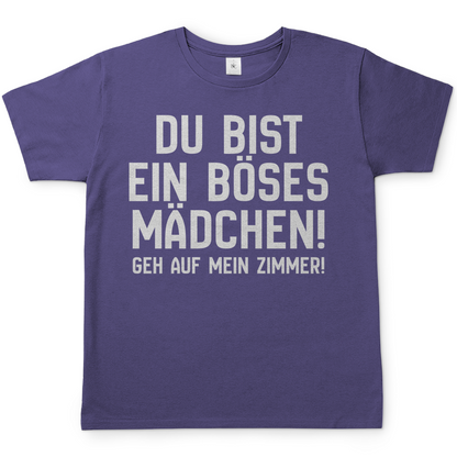 Du bist ein böses Mädchen! Geh auf mein Zimmer! - Herren T-Shirt Millennial Lilac