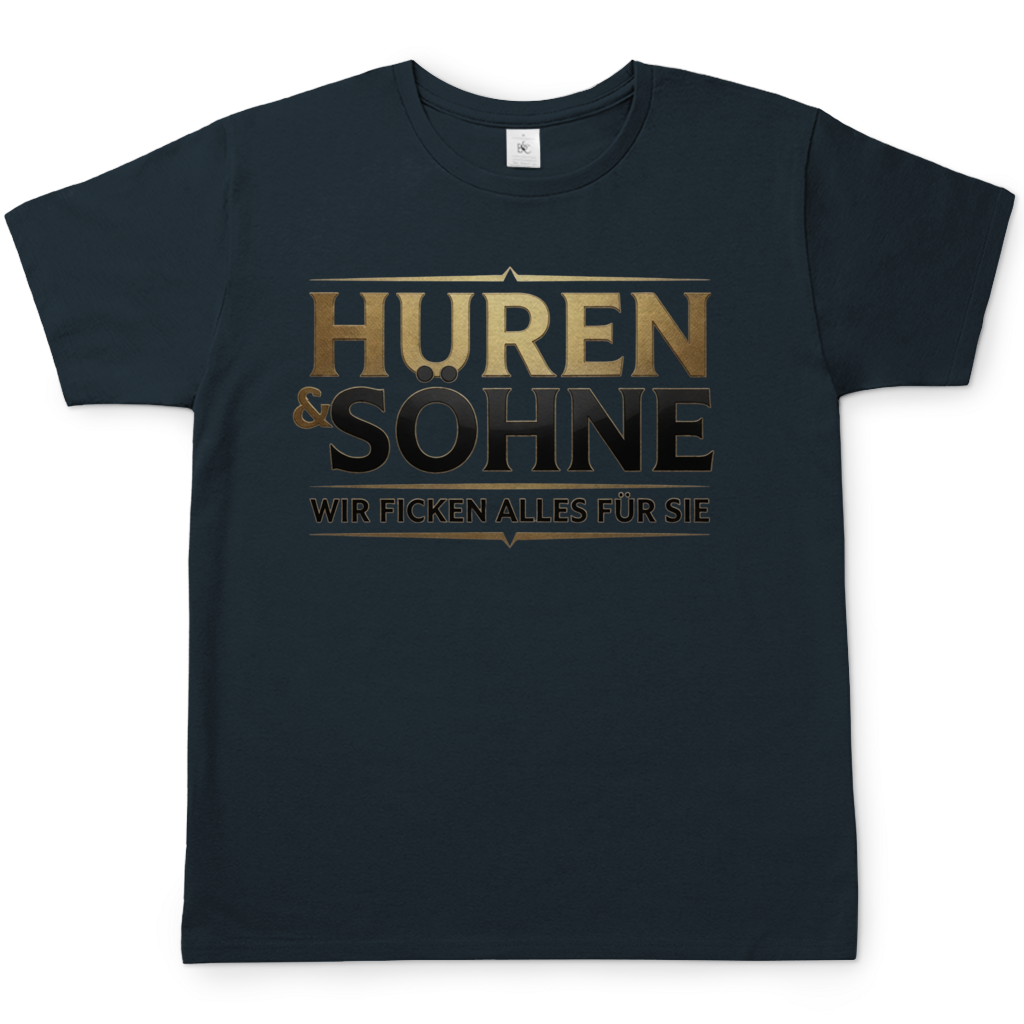 Huren &amp; Söhne wir ficken alles für Sie - Herren T-Shirt Dark Grey Solid