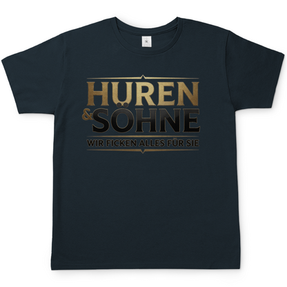 Huren &amp; Söhne wir ficken alles für Sie - Herren T-Shirt Dark Grey Solid