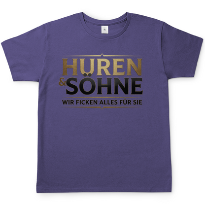 Huren &amp; Söhne wir ficken alles für Sie - Herren T-Shirt Millennial Lilac