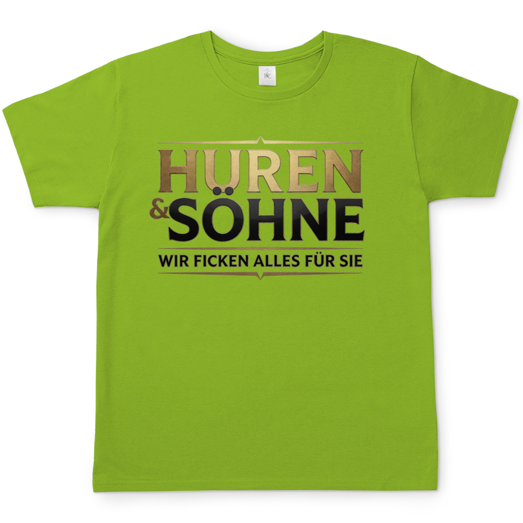 Huren &amp; Söhne wir ficken alles für Sie - Herren T-Shirt Orchid Green