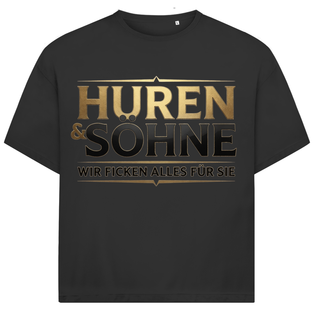 Huren &amp; Söhne wir ficken alles für Sie - Jack and Jones Oversize T-Shirt Black