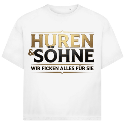 Huren &amp; Söhne wir ficken alles für Sie - Jack and Jones Oversize T-Shirt White