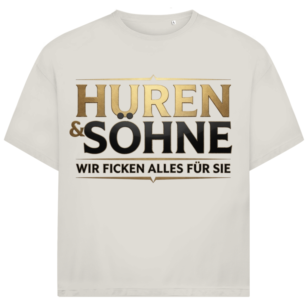 Huren &amp; Söhne wir ficken alles für Sie - Jack and Jones Oversize T-Shirt Egret