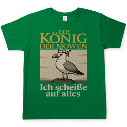 Der König der Möwen ich scheiße auf alles - Herren T-Shirt Kelly Green