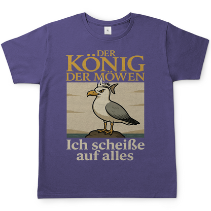 Der König der Möwen ich scheiße auf alles - Herren T-Shirt Millennial Lilac