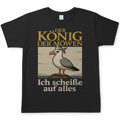 Der König der Möwen ich scheiße auf alles - Herren T-Shirt Black