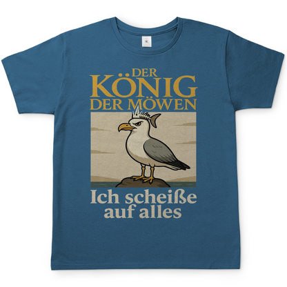 Der König der Möwen ich scheiße auf alles - Herren T-Shirt Stone Blue
