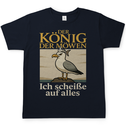 Der König der Möwen ich scheiße auf alles - Herren T-Shirt Navy