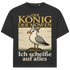 Der König der Möwen ich scheiße auf alles - Jack and Jones Oversize T-Shirt Black