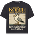Der König der Möwen ich scheiße auf alles - Jack and Jones Oversize T-Shirt Asphalt