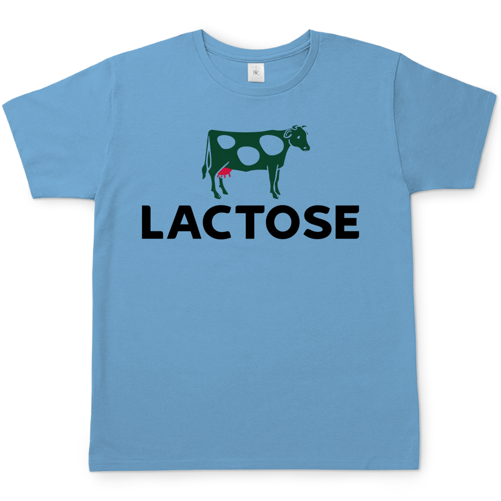 LACTOSE - Herren T-Shirt Sky Blue