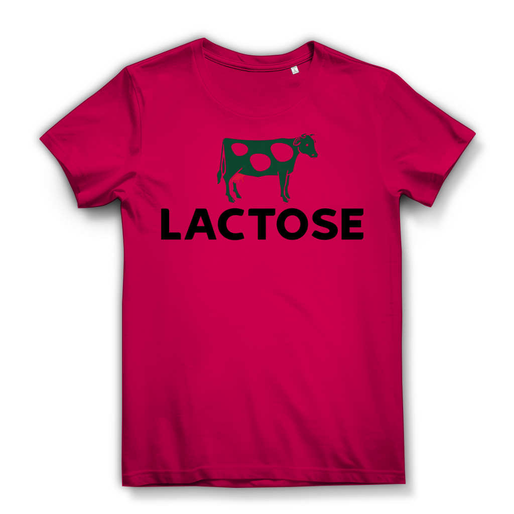 LACTOSE - Damen Premium Bio T-Shirt Fuchsia
