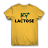 LACTOSE - Damen Premium Bio T-Shirt Gold