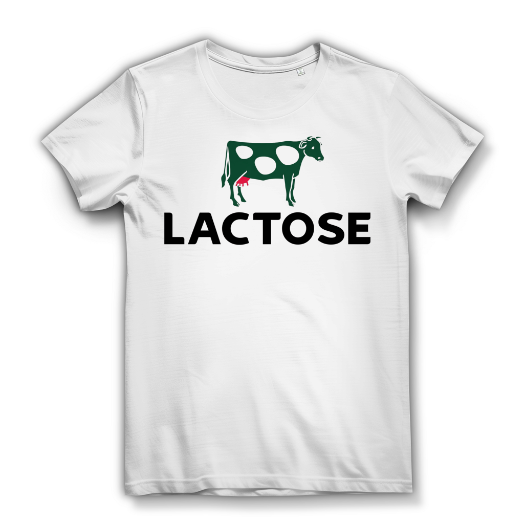 LACTOSE - Damen Premium Bio T-Shirt White