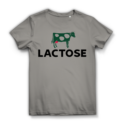 LACTOSE - Damen Premium Bio T-Shirt Light Grey