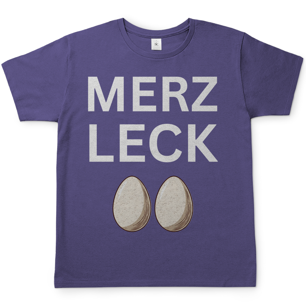 Merz leck Eier - Herren T-Shirt Millennial Lilac