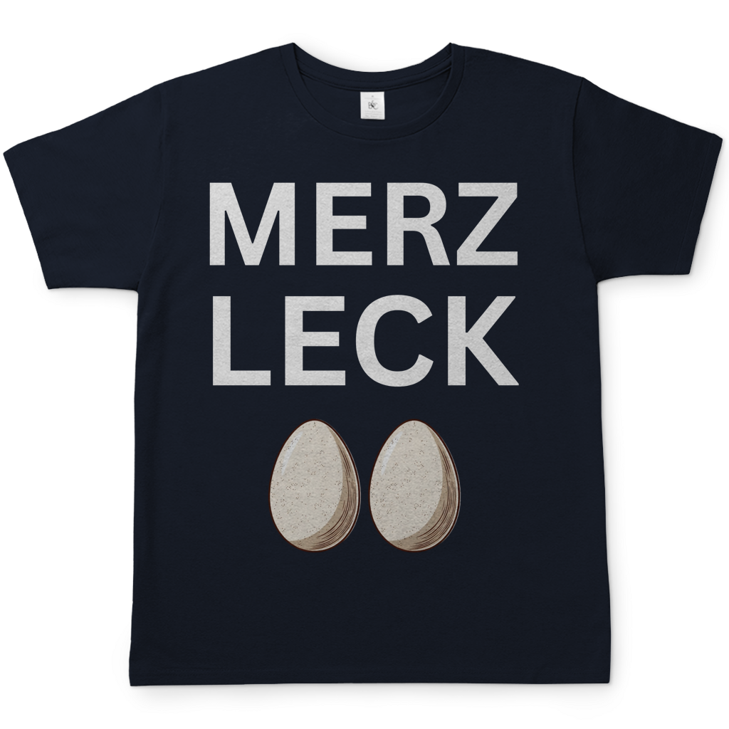 Merz leck Eier - Herren T-Shirt Navy