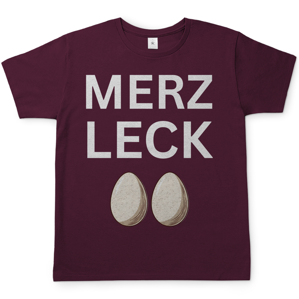 Merz leck Eier - Herren T-Shirt Burgundy