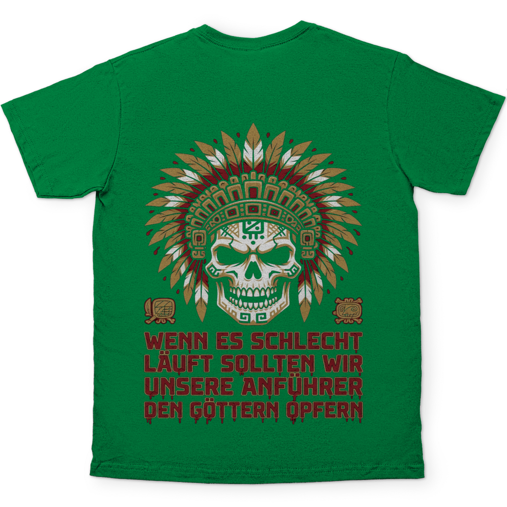 Wenn es schlecht läuft sollten wir unsere Anführer opfern - Herren T-Shirt Kelly Green