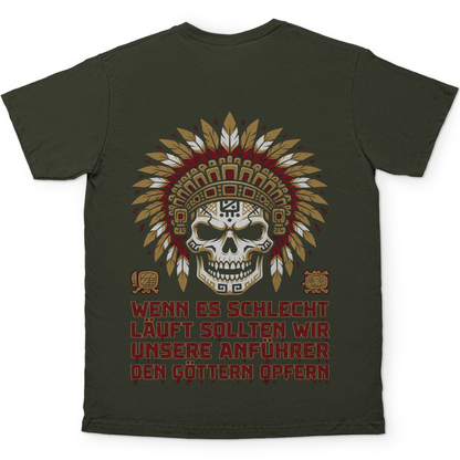 Wenn es schlecht läuft sollten wir unsere Anführer opfern - Herren T-Shirt Urban Khaki
