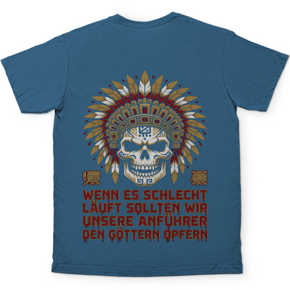 Wenn es schlecht läuft sollten wir unsere Anführer opfern - Herren T-Shirt Stone Blue