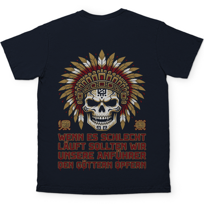 Wenn es schlecht läuft sollten wir unsere Anführer opfern - Herren T-Shirt Navy