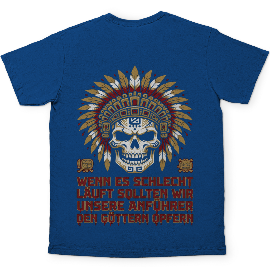 Wenn es schlecht läuft sollten wir unsere Anführer opfern - Herren T-Shirt Royal Blue