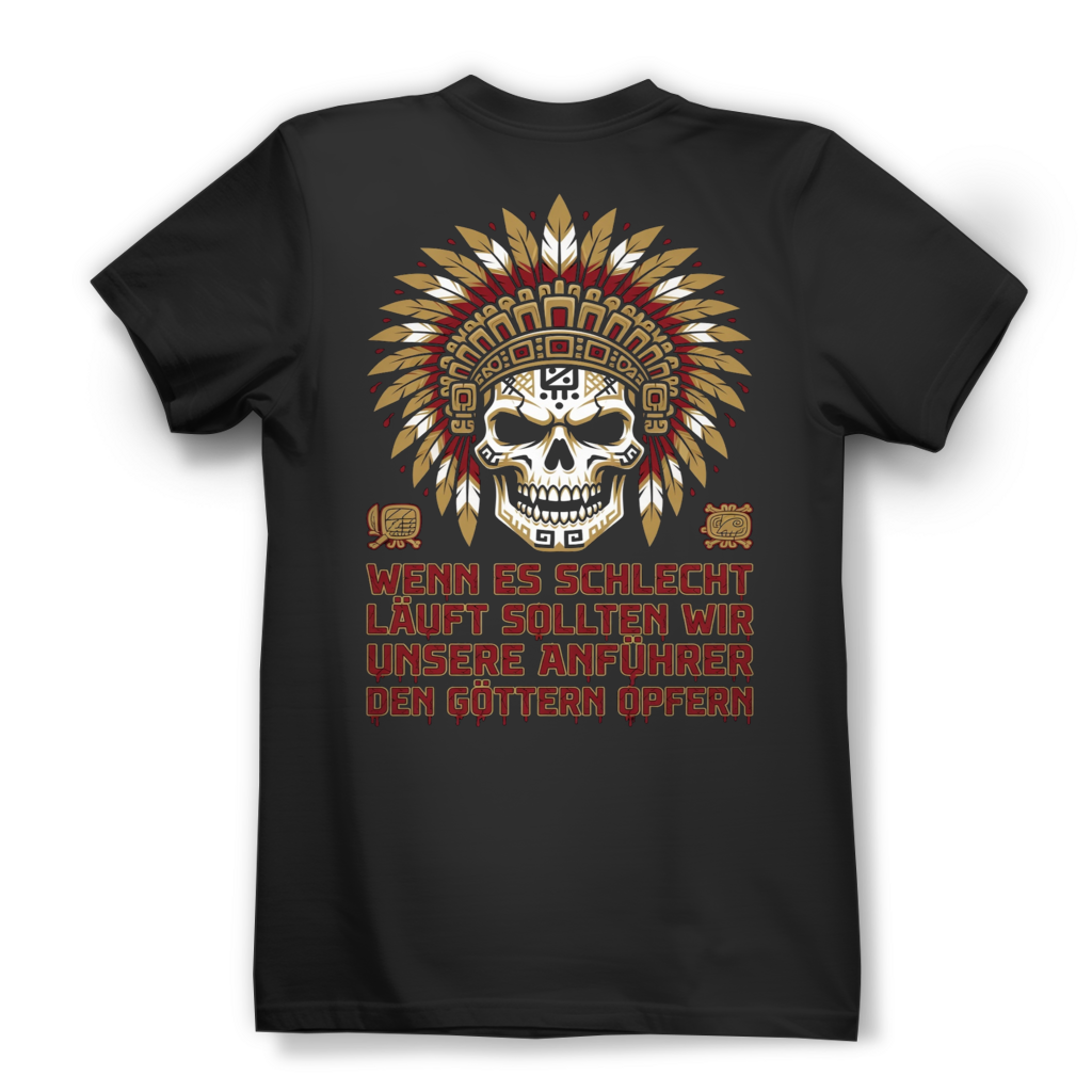 Wenn es schlecht läuft sollten wir unsere Anführer opfern - Damen Premium Bio T-Shirt Black