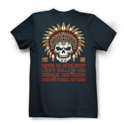 Wenn es schlecht läuft sollten wir unsere Anführer opfern - Damen Premium Bio T-Shirt Dark Grey