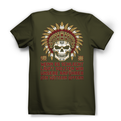Wenn es schlecht läuft sollten wir unsere Anführer opfern - Damen Premium Bio T-Shirt Khaki